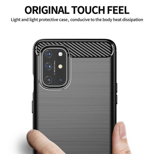 Husa pentru OnePlus 9, Techsuit, Carbon, Neagra