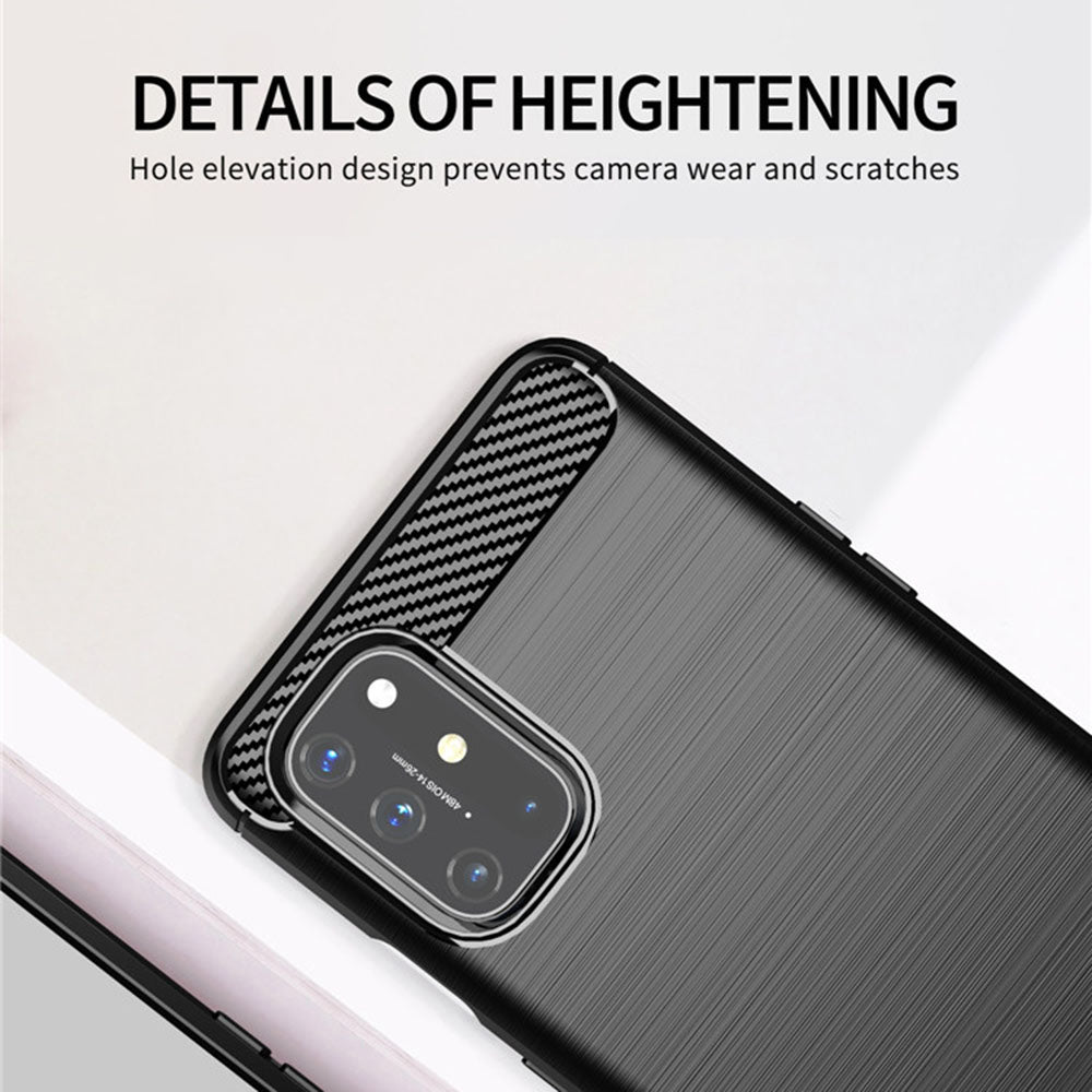 Husa pentru OnePlus 9, Techsuit, Carbon, Neagra