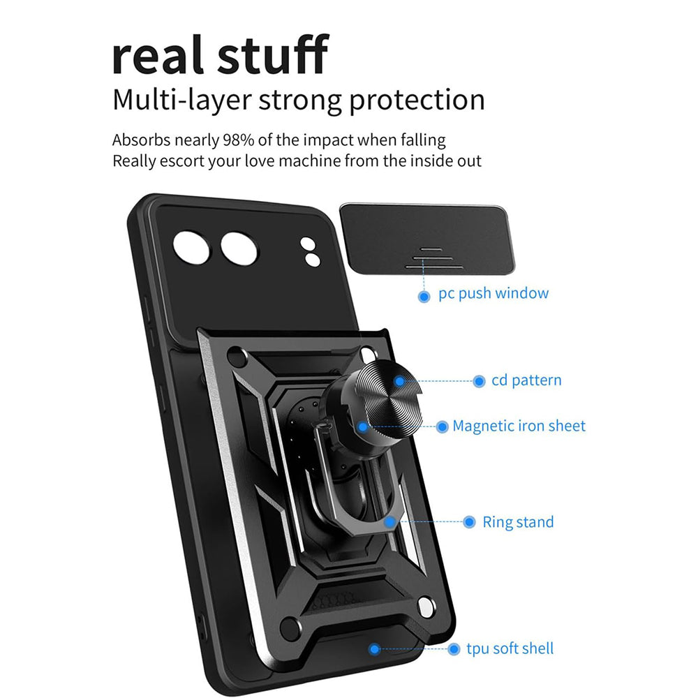 Husa pentru OnePlus Nord 4, Techsuit, CamShield, Albastra