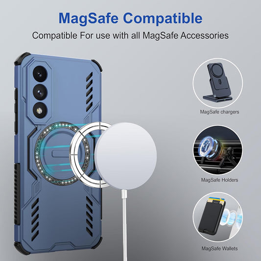 Husa MagSafe pentru OnePlus Nord 5, Techsuit, ArmorMag, Neagra