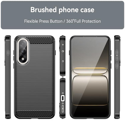 Husa pentru OnePlus Nord 5, Techsuit, Carbon, Neagra