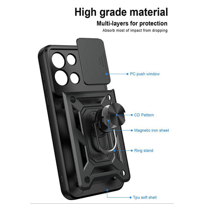 Husa pentru OnePlus Nord 6, Techsuit, CamShield, Albastra