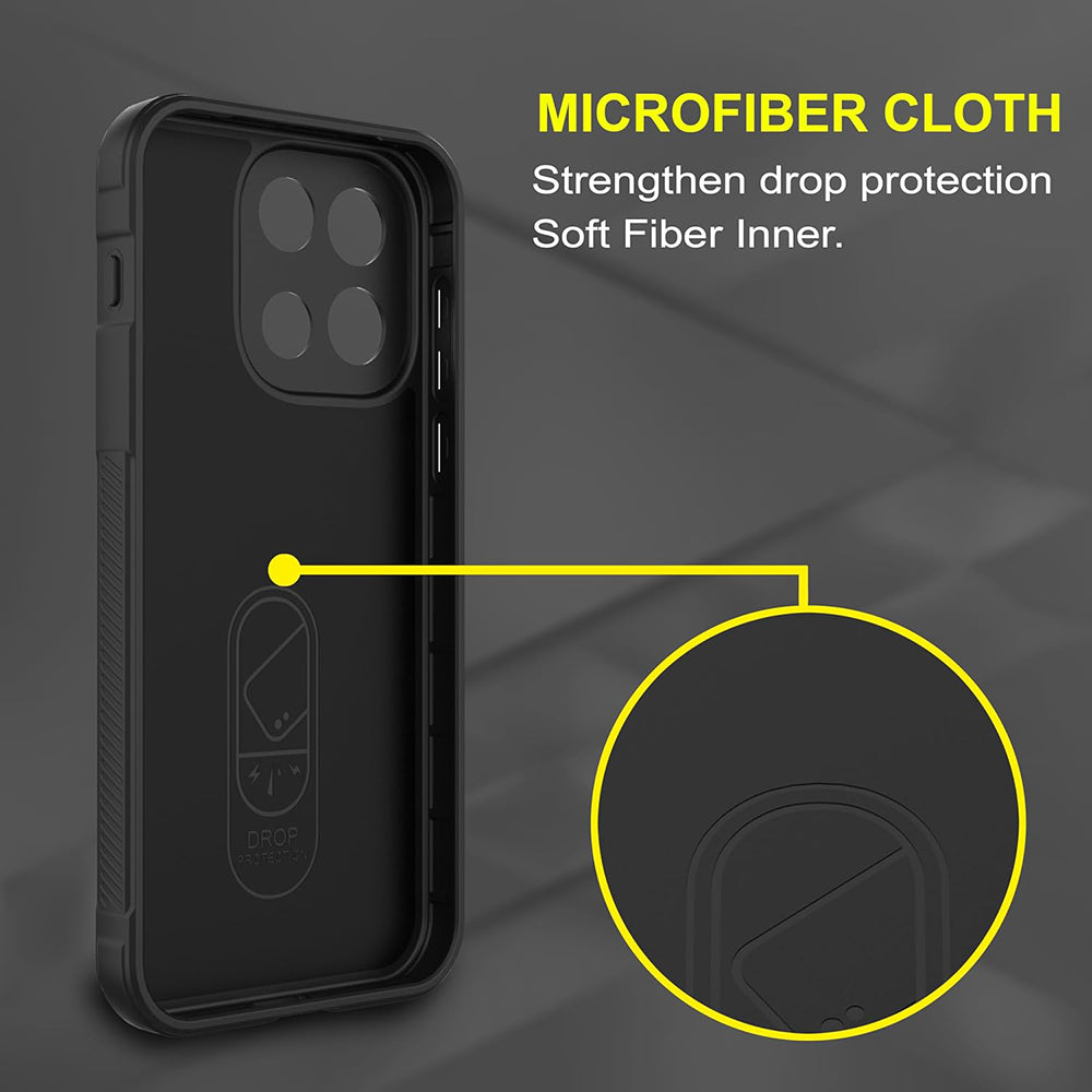 Husa pentru OnePlus Nord 6, Techsuit, Magic Shield, Neagra