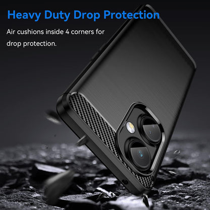 Husa pentru OnePlus Nord CE 3 Lite, Techsuit, Carbon, Neagra