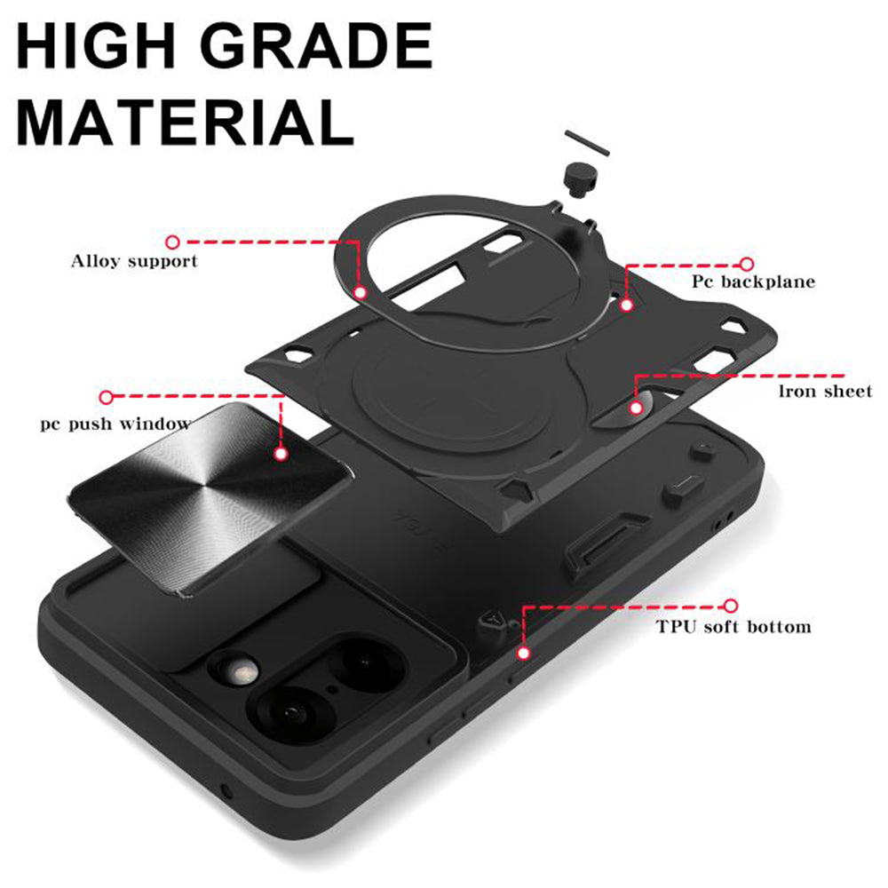 Husa pentru OnePlus Nord CE5, Techsuit, CamGuard Pro, Neagra