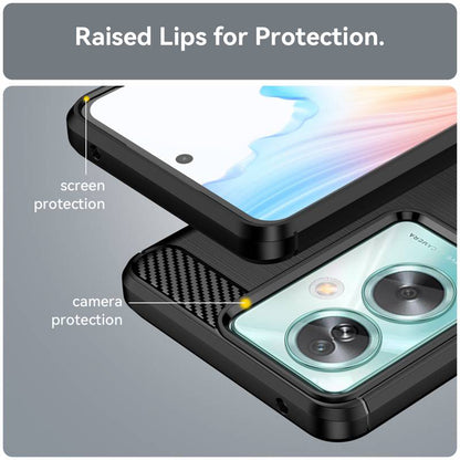 Husa pentru OnePlus Nord N30 SE / Oppo A79, Techsuit, Carbon, Neagra
