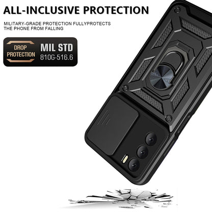 Husa pentru Oppo A16s / A54s / A16, Techsuit, CamShield, Neagra