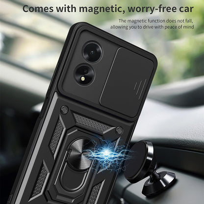 Husa pentru Oppo A18 / A38, Techsuit, CamShield, Neagra