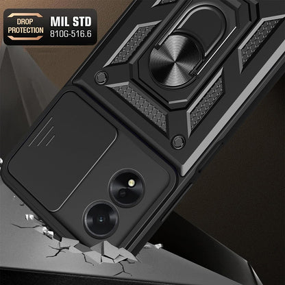 Husa pentru Oppo A18 / A38, Techsuit, CamShield, Neagra
