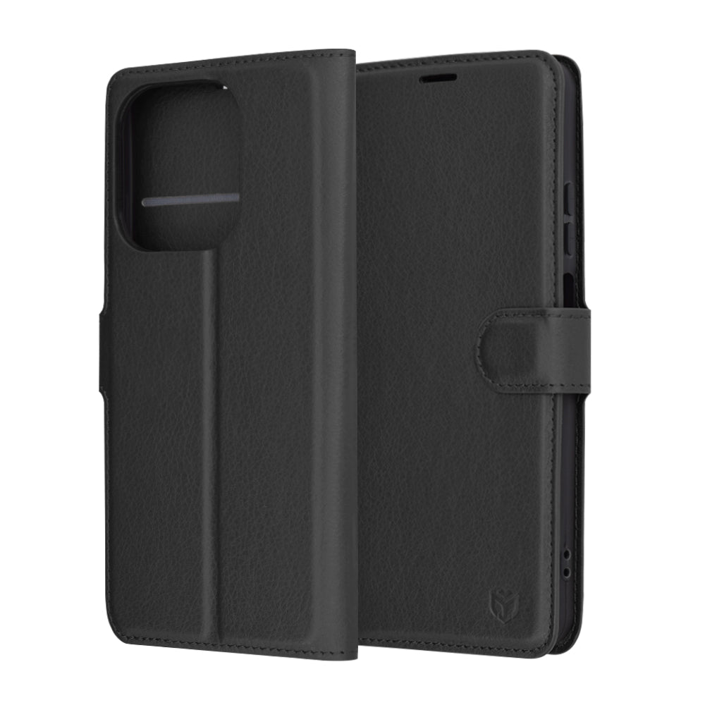 Husa pentru Oppo A3 4G / A3, Techsuit, Leather Folio, Neagra