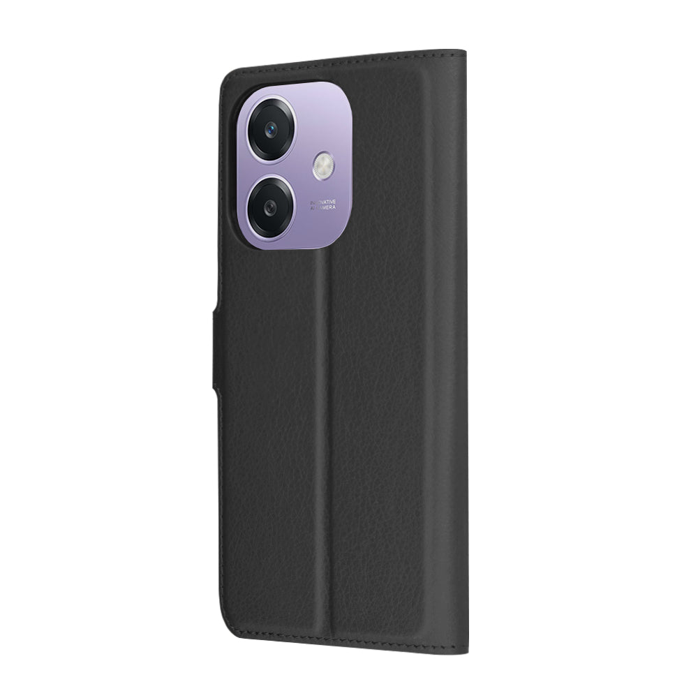 Husa pentru Oppo A3 4G / A3, Techsuit, Leather Folio, Neagra