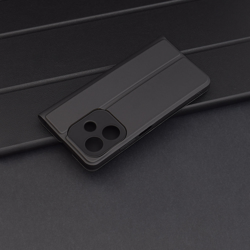Husa pentru Oppo A3 4G / A3, Techsuit, Magskin Book, Neagra