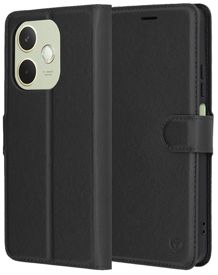 Husa pentru Oppo A5 Pro 4G / A5 Pro, Techsuit, Leather Folio, Neagra
