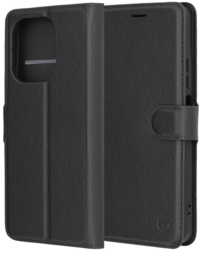 Husa pentru Oppo A5 Pro 4G / A5 Pro, Techsuit, Leather Folio, Neagra