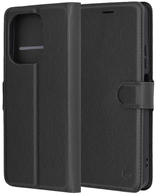 Husa pentru Oppo A5 Pro 4G / A5 Pro, Techsuit, Leather Folio, Neagra