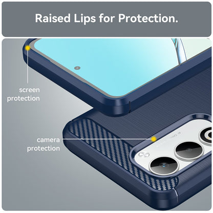 Husa pentru Oppo A5 4G, Techsuit, Carbon, Albastra