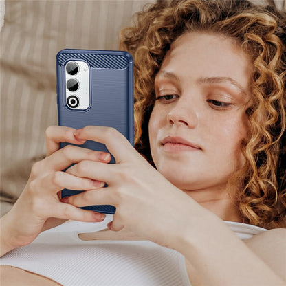 Husa pentru Oppo A5 4G, Techsuit, Carbon, Albastra