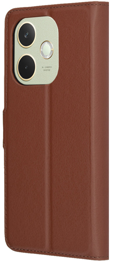 Husa pentru Oppo A5 Pro 4G / A5 Pro, Techsuit, Leather Folio, Maro
