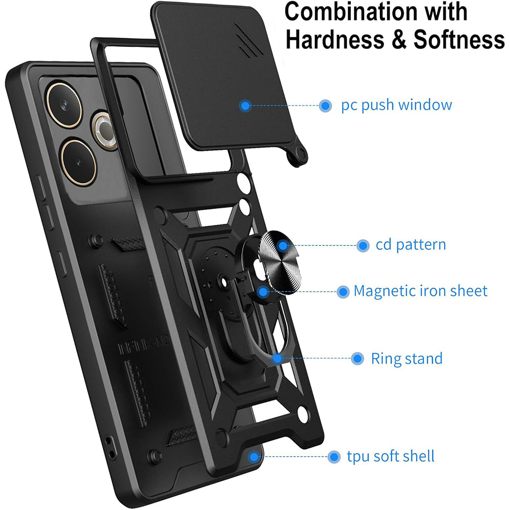 Husa pentru Oppo A5 Pro 4G / A5 Pro, Techsuit, CamShield, Verde