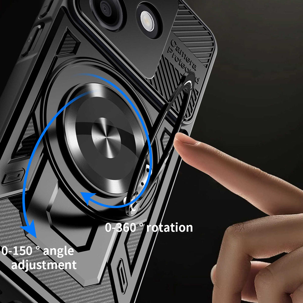 Husa pentru Oppo A5 Pro 4G / A5 Pro, Techsuit, RuggedCam, Neagra