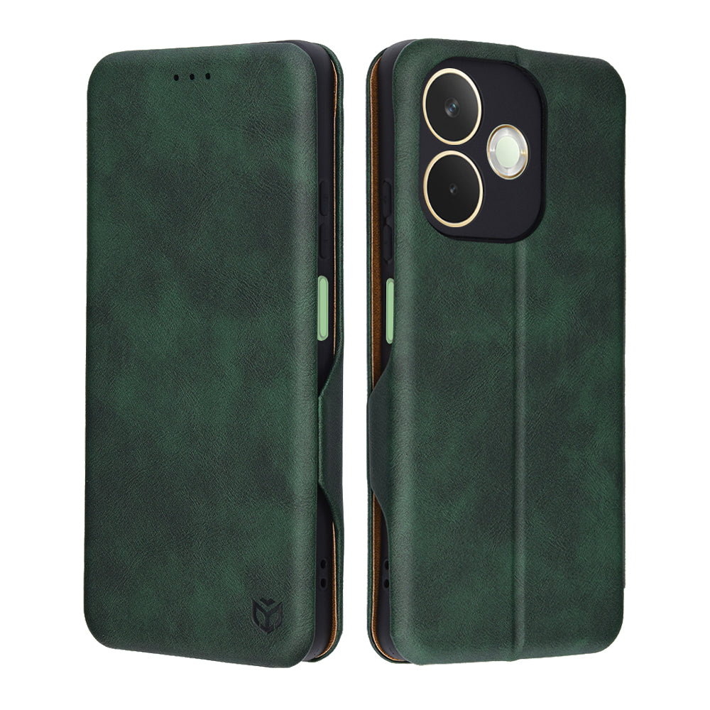 Husa pentru Oppo A5 Pro 4G / A5 Pro, Techsuit, Safe Wallet Plus, Verde