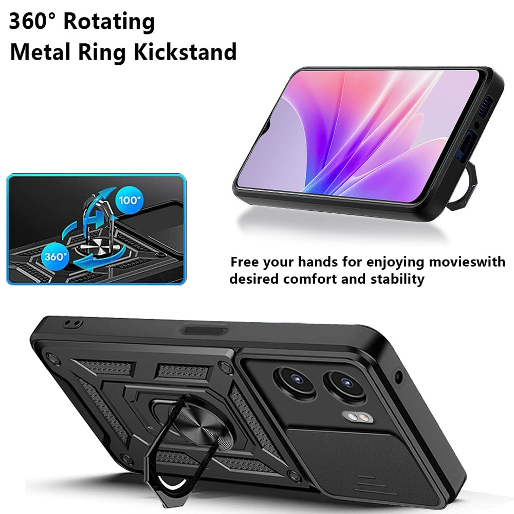 Husa pentru Oppo A57 4G / A57s / Oneplus Nord N20 SE, Techsuit, CamShield, Neagra