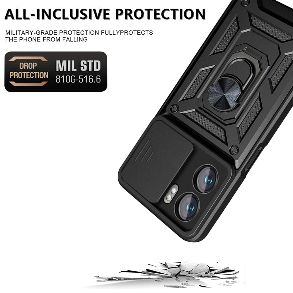 Husa pentru Oppo A57 4G / A57s / Oneplus Nord N20 SE, Techsuit, CamShield, Neagra