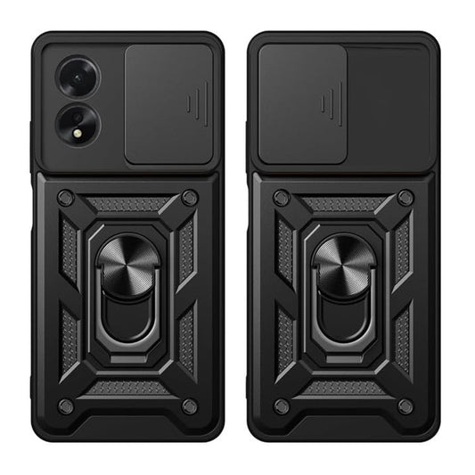 Husa pentru Oppo A58 4G, Techsuit, CamShield, Neagra