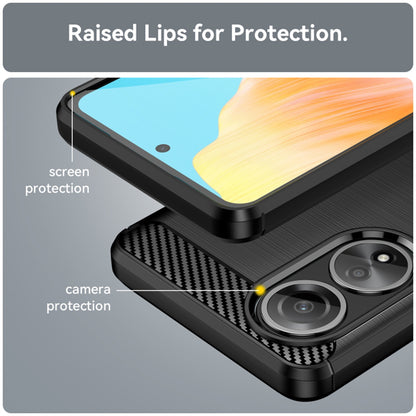 Husa pentru Oppo A58 4G, Techsuit, Carbon, Neagra