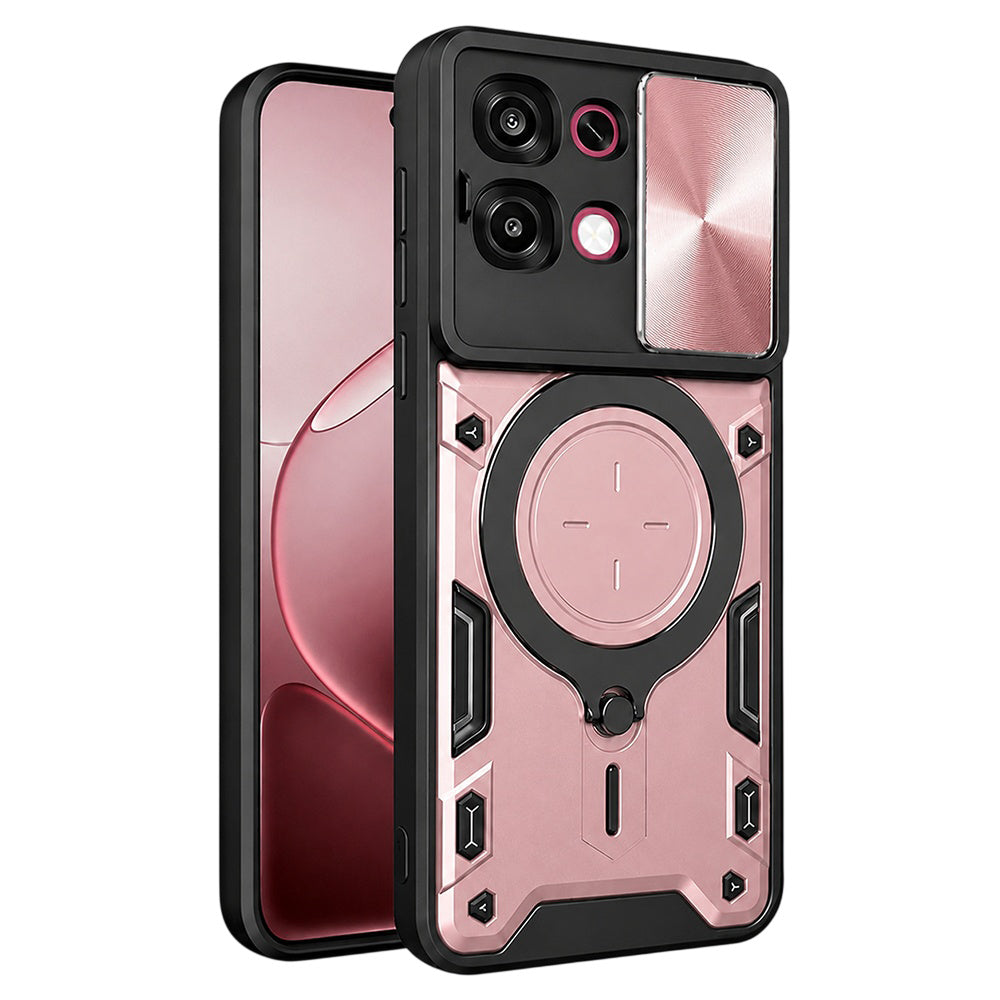 Husa pentru Oppo A6 Pro 5G / A6 Pro 4G, Techsuit, CamGuard Pro, Roz Aurie