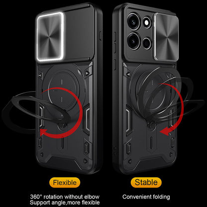 Husa pentru Oppo A6 Pro 5G / A6 Pro 4G, Techsuit, CamGuard Pro, Roz Aurie