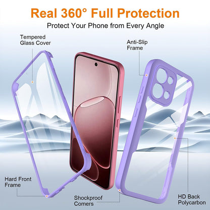 Husa pentru Oppo A6 Pro 5G / A6 Pro 4G, Techsuit, ColorVerse 360, Mov