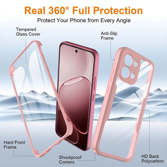 Husa pentru Oppo A6 Pro 5G / A6 Pro 4G, Techsuit, ColorVerse 360, Roz