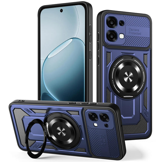Husa pentru Oppo A6 Pro 5G / A6 Pro 4G, Techsuit, RuggedCam, Albastra