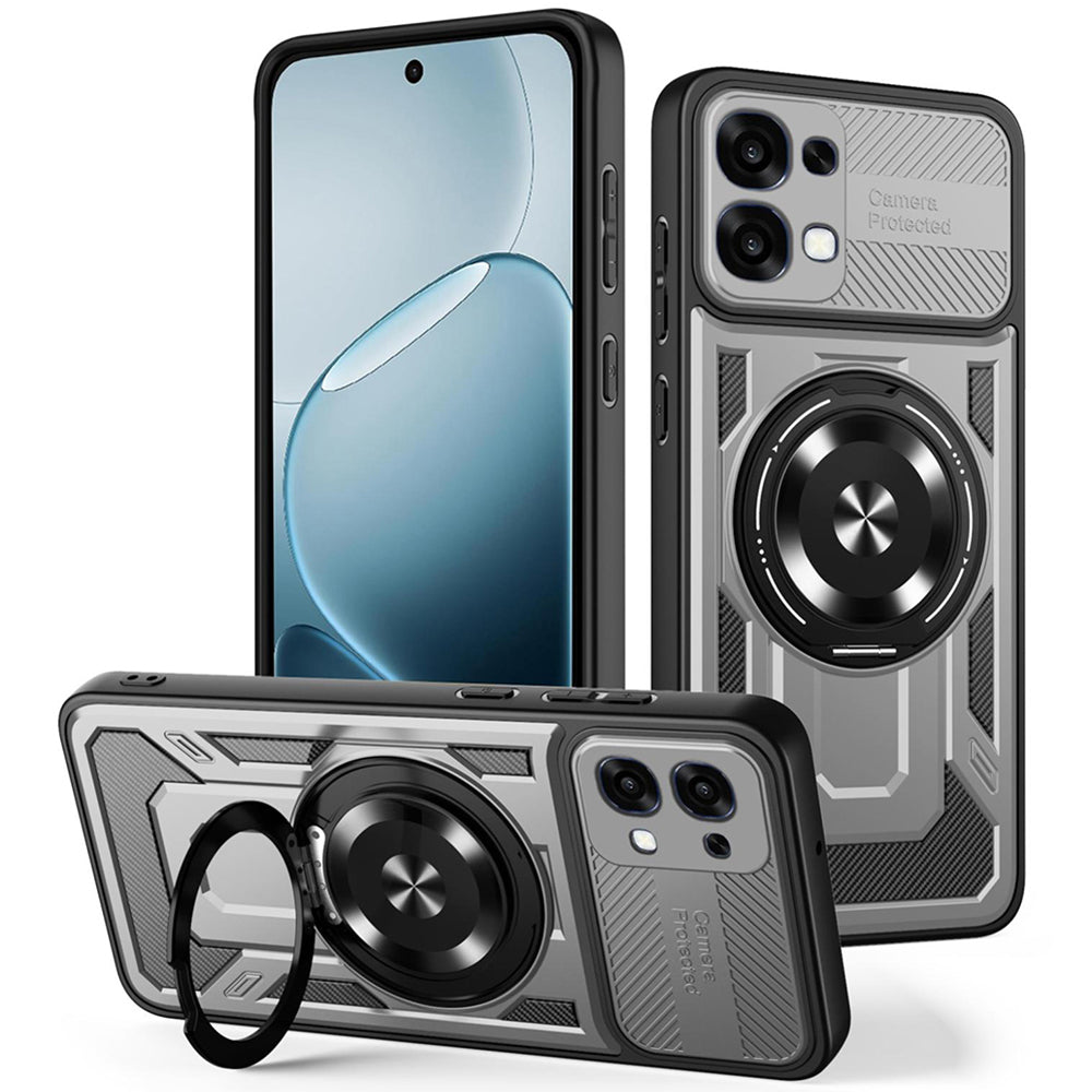 Husa pentru Oppo A6 Pro 5G / A6 Pro 4G, Techsuit, RuggedCam, Gri