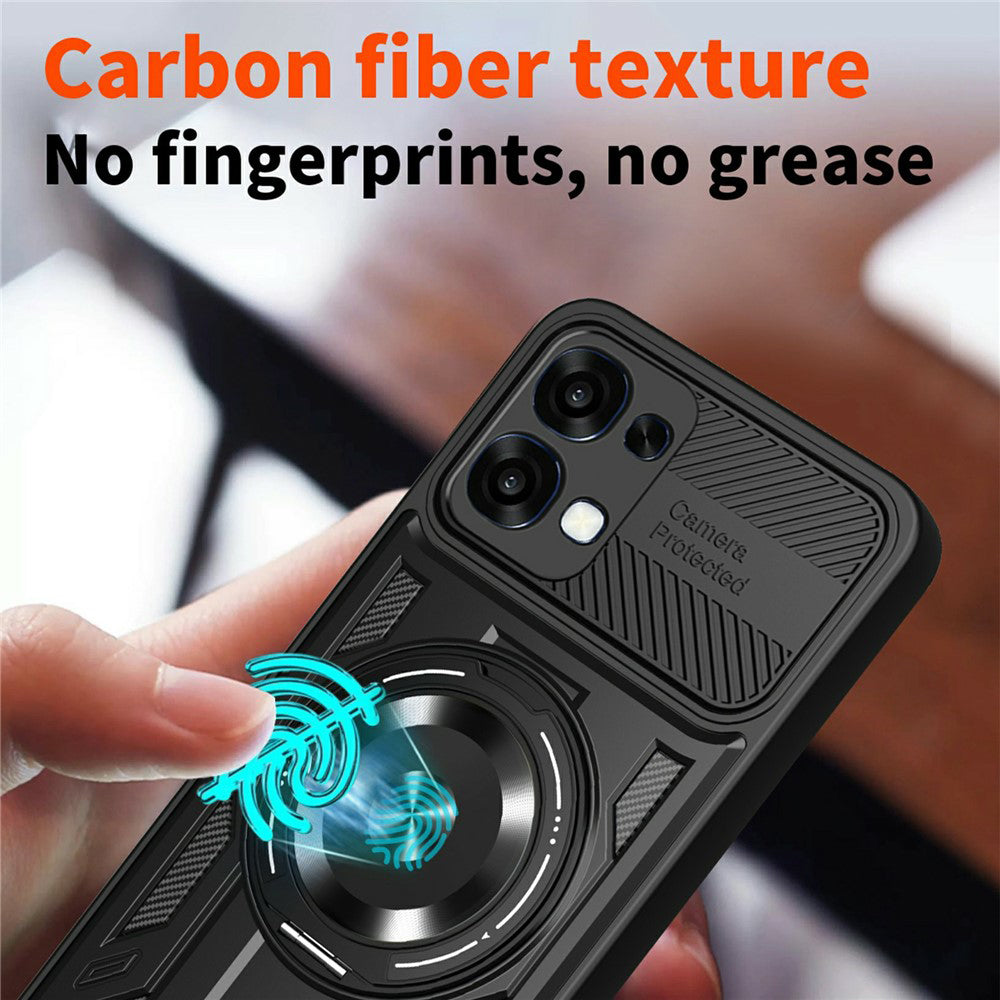 Husa pentru Oppo A6 Pro 5G / A6 Pro 4G, Techsuit, RuggedCam, Neagra