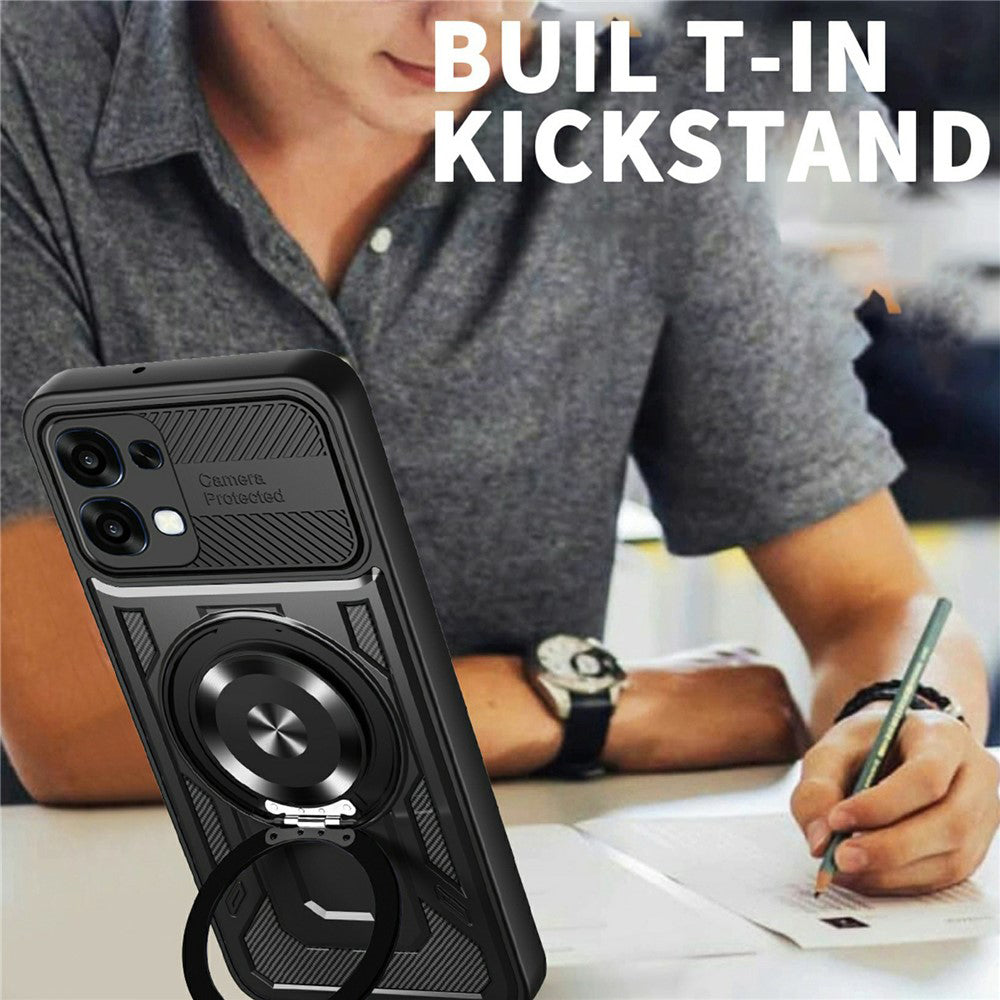 Husa pentru Oppo A6 Pro 5G / A6 Pro 4G, Techsuit, RuggedCam, Neagra