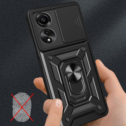 Husa pentru Oppo A60, Techsuit, CamShield, Neagra