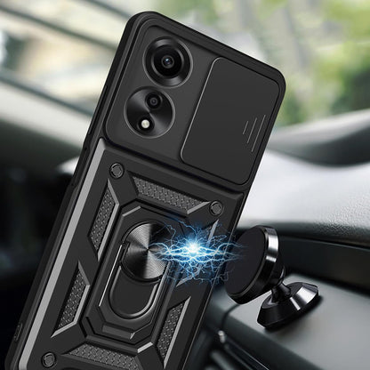 Husa pentru Oppo A60, Techsuit, CamShield, Neagra