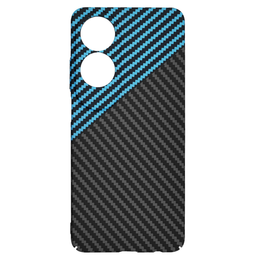 Husa pentru Oppo A60, Techsuit, Carbonite FiberShell, Neagra Bleu