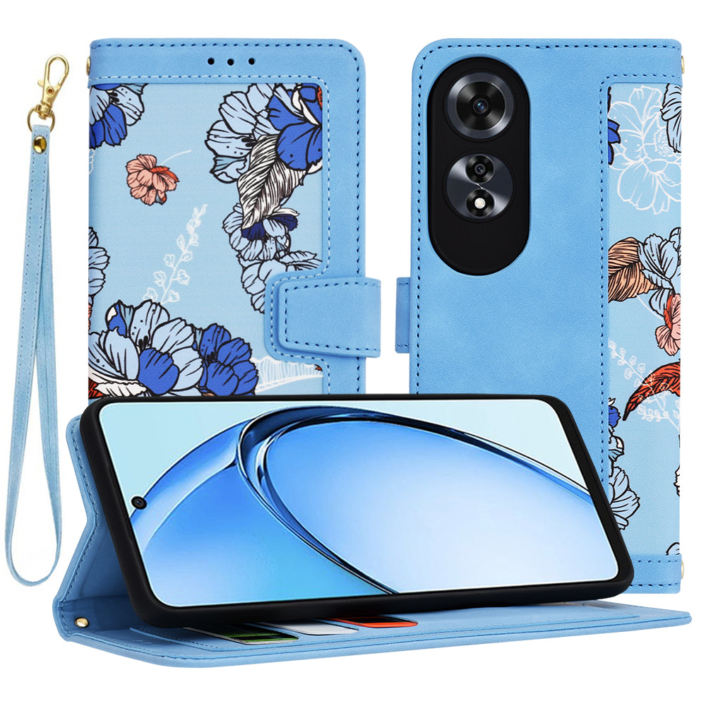 Husa pentru Oppo A60, Techsuit, FlipCraft, Bleu