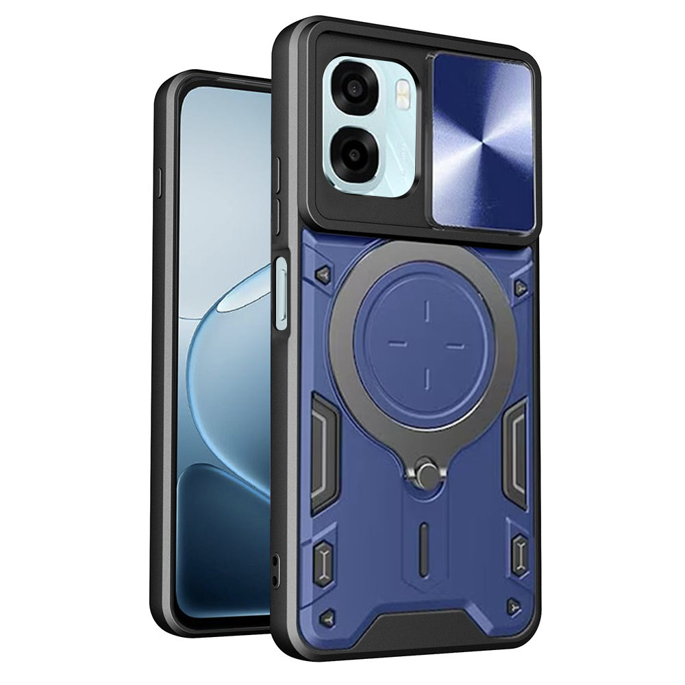 Husa pentru Oppo A6k 4G / A6x 4G / A6x / A6 4G, Techsuit, CamGuard Pro, Albastra