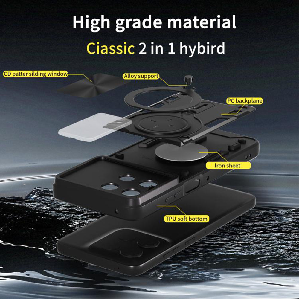 Husa pentru Oppo A6k 4G / A6x 4G / A6x / A6 4G, Techsuit, CamGuard Pro, Albastra