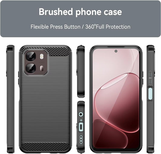 Husa pentru Oppo A6k 4G / A6x 4G / A6x / A6 4G, Techsuit, Carbon, Albastra