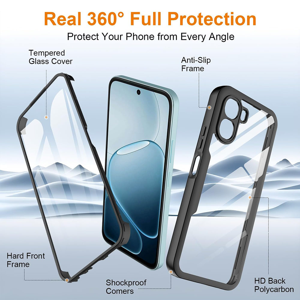 Husa pentru Oppo A6k 4G / A6x 4G / A6x, Techsuit, ColorVerse 360, Neagra