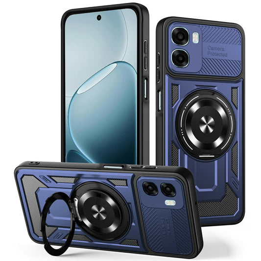 Husa pentru Oppo A6k 4G / A6x 4G / A6x, Techsuit, RuggedCam, Albastra