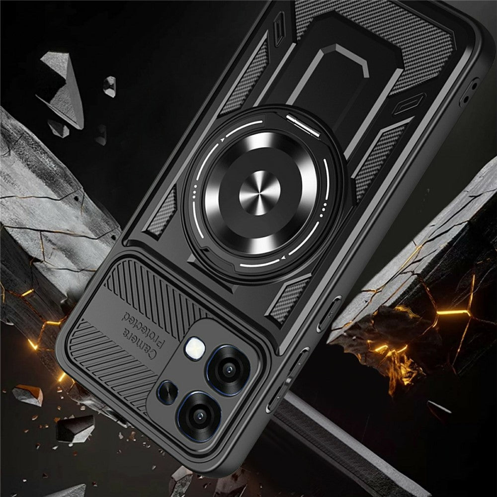 Husa pentru Oppo A6k 4G / A6x 4G / A6x, Techsuit, RuggedCam, Albastra