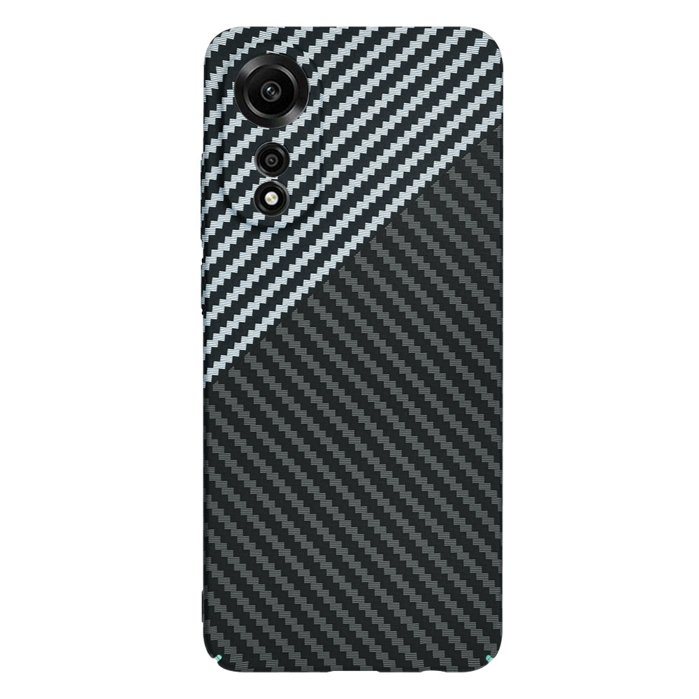 Husa pentru Oppo A78 4G, Techsuit, Carbonite FiberShell, Neagra Gri