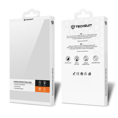 Husa pentru Oppo A78 4G, Techsuit, Carbonite FiberShell, Neagra Gri