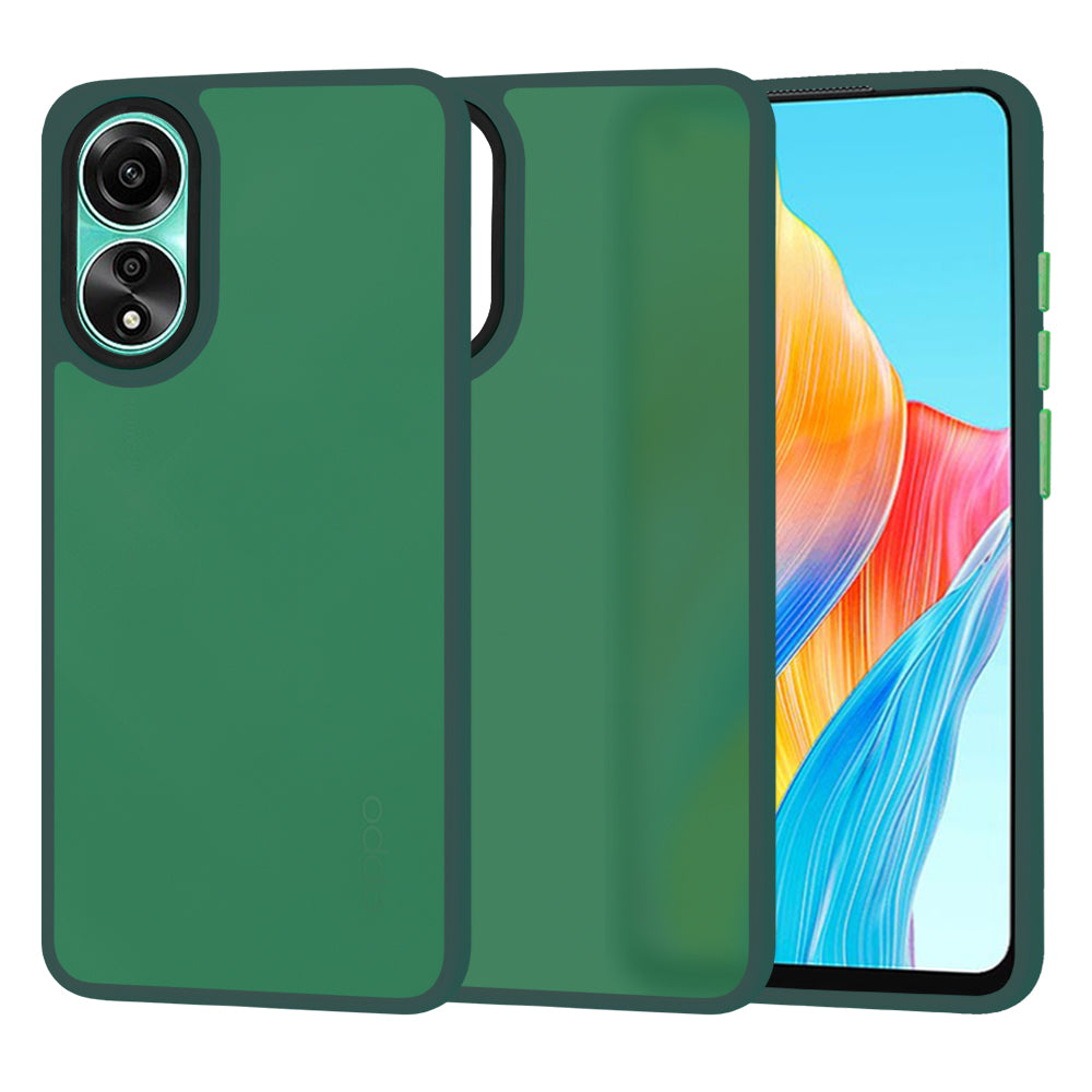 Husa pentru Oppo A78 4G, Techsuit, HaloFrost, Verde